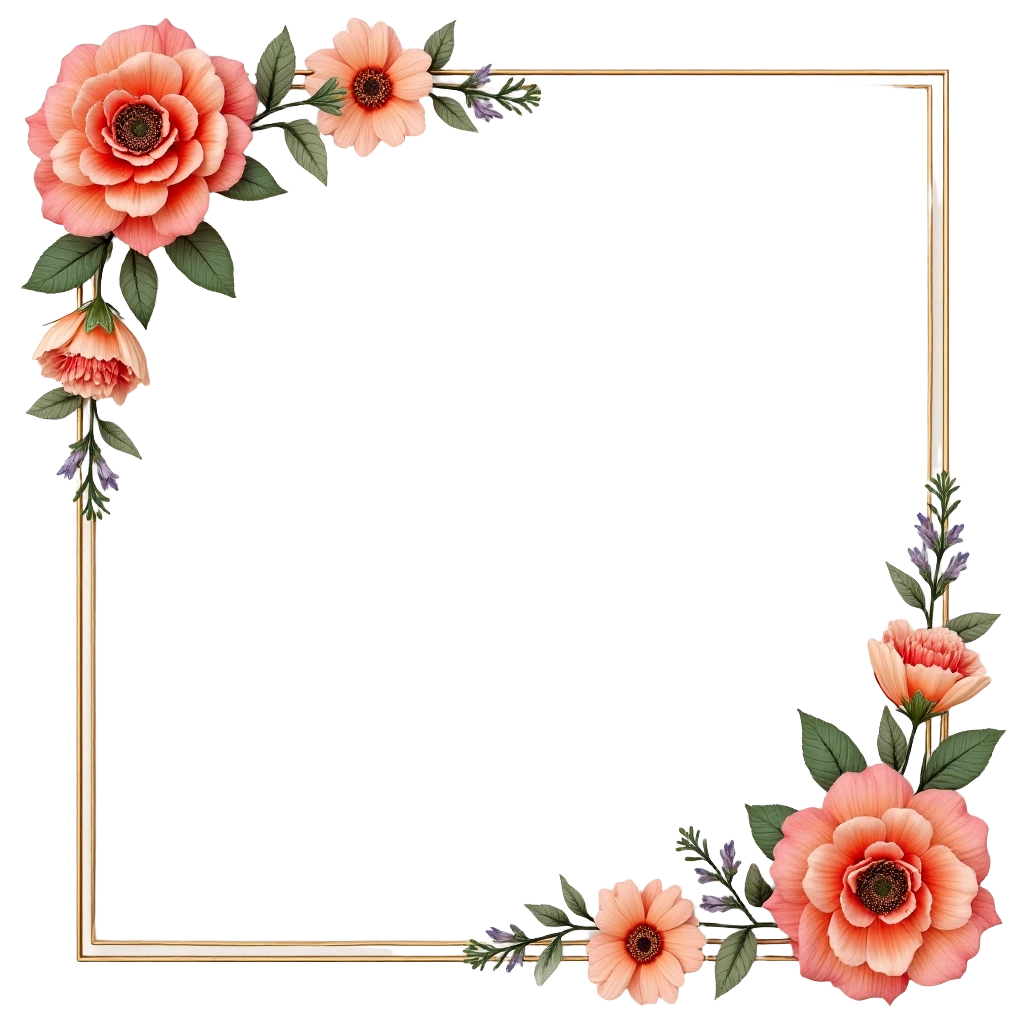 Elegant Floral Frame